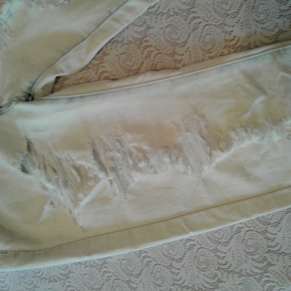 🌺 REDFOX Bleached Out Ripped High Rise SkinnyJeans - Picture 8 of 8